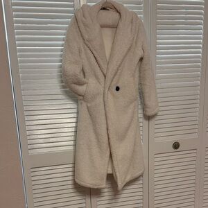Elegant Cream Teddy Jacket for Women